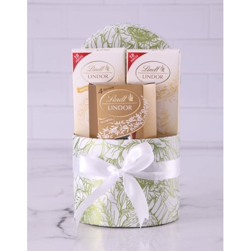 Lush And Lovely Protea Chocolate Hat Box (Standard)
