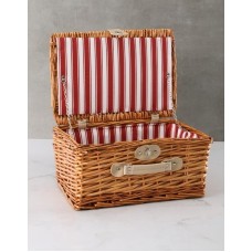 Maroon Stripy Picnic Basket (STANDARD)