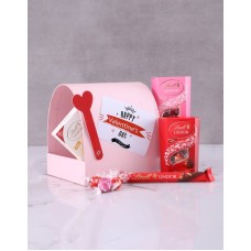Happy Valentines Chocolate Post Box (STANDARD)