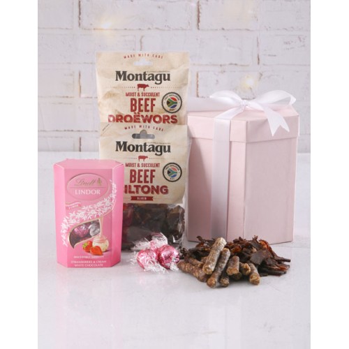 Pink Happiness Biltong Gift Hamper (STANDARD)