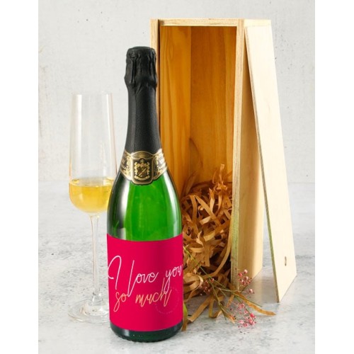 Love You So Much Wine Gift Crate (SPARKLING)