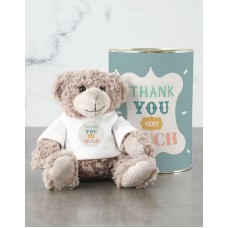 Thank You Teddy Bear In Tin (STANDARD)