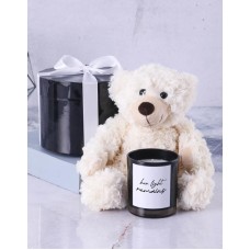 Teddy And Black Vanilla Candle Box