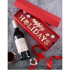 Happy Holidays Wine And Chocolate Box (ALVIS)