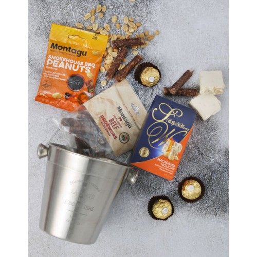 Sophisticated Sips And Snacks Basket