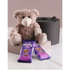 Teddy And Cadbury Chocolates In Gift Box (Medium)