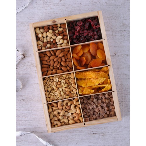 Fruity Nuts Assorted Wooden Crate (Standard)