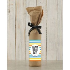 Birthday Wine in Craft Paper
