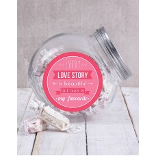 Our Love Story Candy Jar