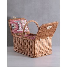 Four Person Red Picnic Basket (Standard)