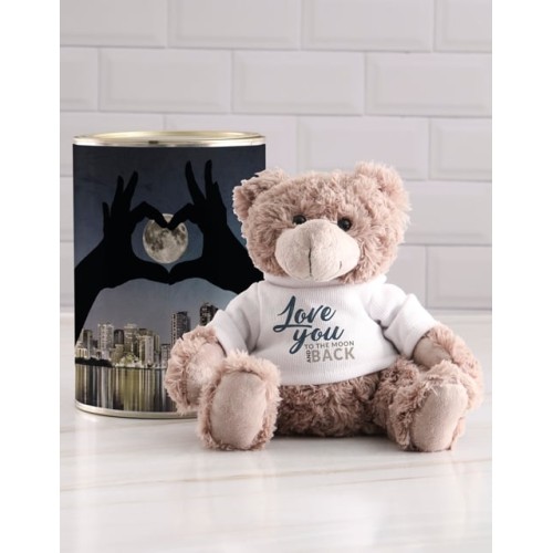 Love Moon Teddy in a Tin