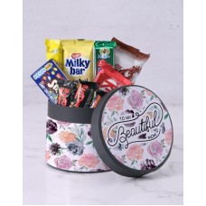 Beautiful Mom Chocolate Hat Box (Standard)