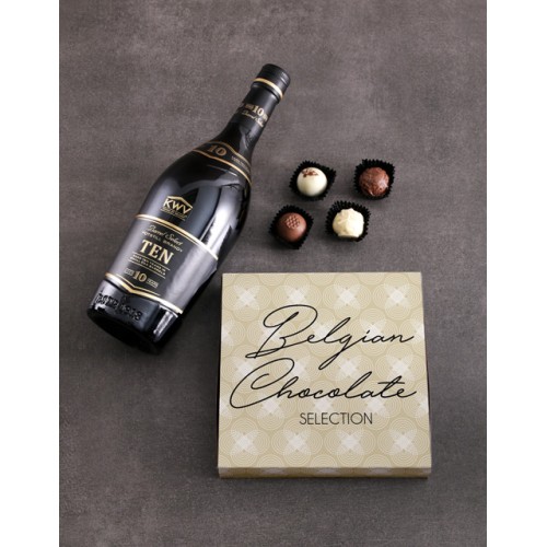 KWV Brandy and truffle box