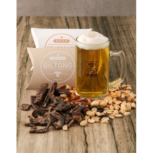 Best Dad Gourmet Food And Beer Glass Gift (STANDARD)