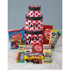 I Love You Wrap Around Chocolate Tower Box (Standard)