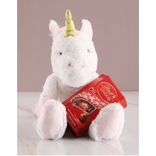 Unicorn Teddy With Lindt Chocolate
