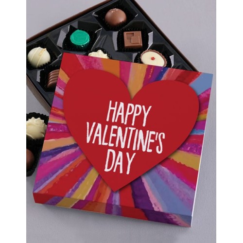 Happy Valentines Day Chocolate Tray (STANDARD)