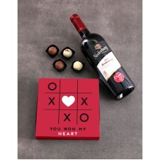 Xs Os And Love Chocolate Tray Gift (WHITE WINE)