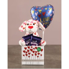 Bubbly Puppy Hamper (HAT BOX)