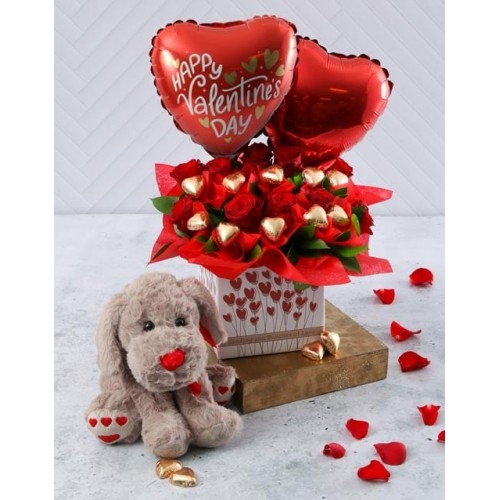 Rose And Plush Love Box