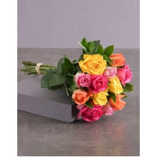 Mixed Roses in Craft Paper