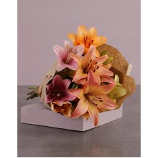 Mixed Asiflorum Lily Bouquet (8 Lilies)