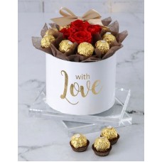 Preserved Circle Rose Box Of Love
