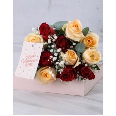 Rosy Peach And Red Explosion