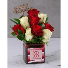 Valentine Radiant Red Rose Surprise