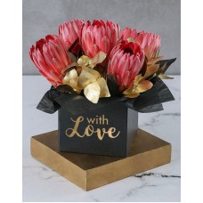 Golden Love Flower Box