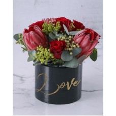 Protea Of Roses Arrangement