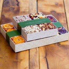 Nut and Dehydrated Fruit Crisps Gift Tower