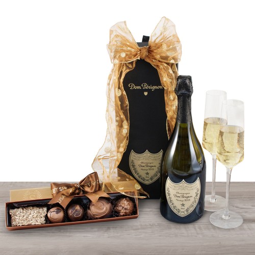 Dom Perignon & Truffles Champagne Gift Basket