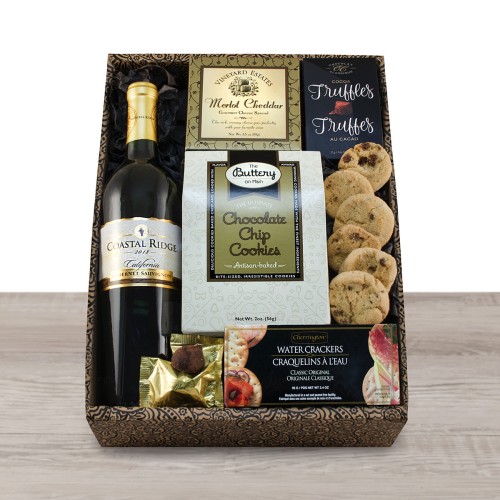 Red Wine & Snax Gift Box