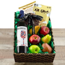 Dad's Day Off Fruit & Red Wine Gift Box