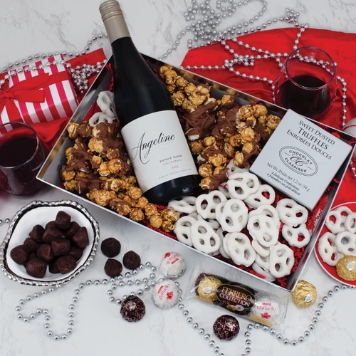 Good Cheer Red Wine Gift Basket