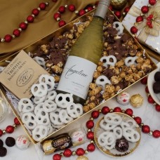 Good Cheer White Wine Gift Basket