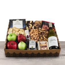 Charming Chardonnay, Fruit, Cheese & Gourmet Gift Box