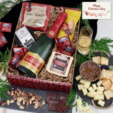 Valentine's Champagne & Cheese Gift Box