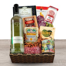 White Wine, Cheese & Crackers Classic Collection Gift Box