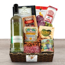 White Wine, Cheese & Crackers Classic Collection Gift Box - Hang In There