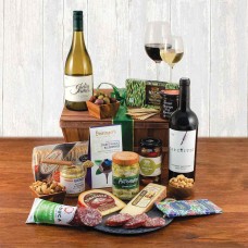 The Critic Napa Cabernet & Julia James Chardonnay Wine & Artisanal Food Gift Basket