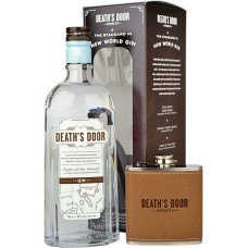 Deaths Door Gin 70cl Gift Set with Hip Flask