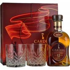 Cardhu 12 Year Old Single Malt Whisky 70cl with 2 Glasses Gift Pack