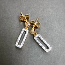 Dainty Geometric Drop Earrings