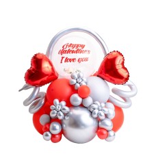 Balloon Arrangement With I Love You