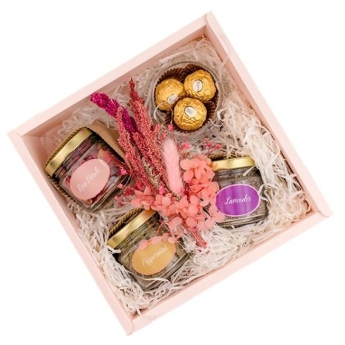 Dried teas in a Jar w/ ferrero