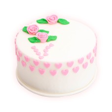 Chocolate Flower Fondant Cake
