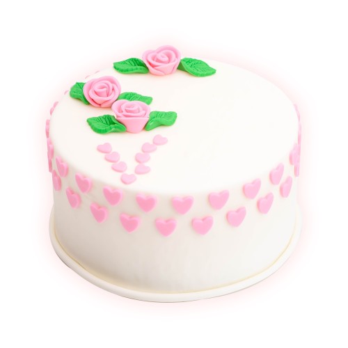 Chocolate Flower Fondant Cake