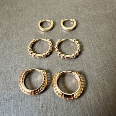 Minimalist Ear Huggers Refined Set